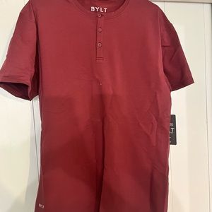BYLT Drop Cut Henley tee, mens size large